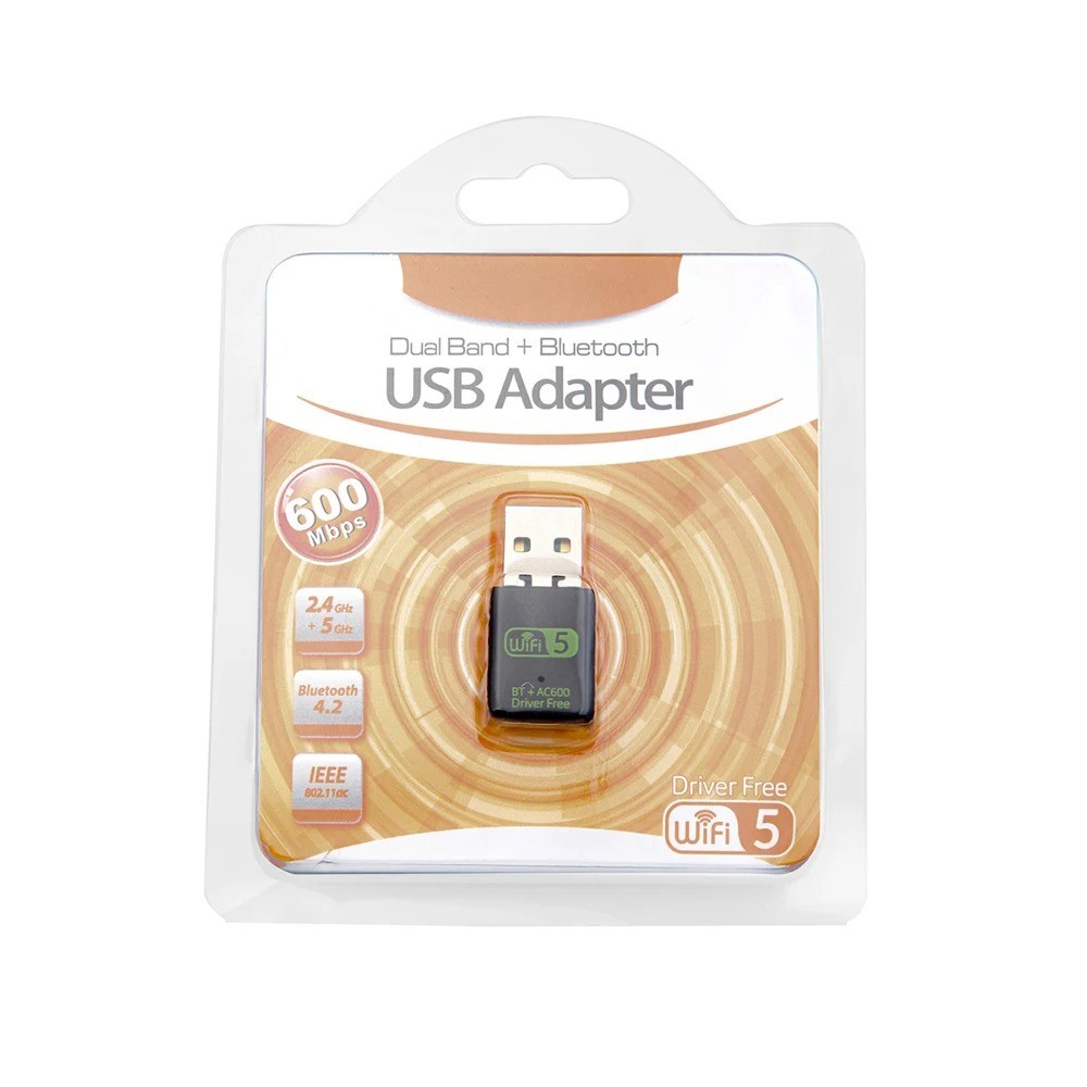 600Mbps WIFI USB Bluetooth-compatible Adapter Driver Free BT wifi USB Dongle Dua