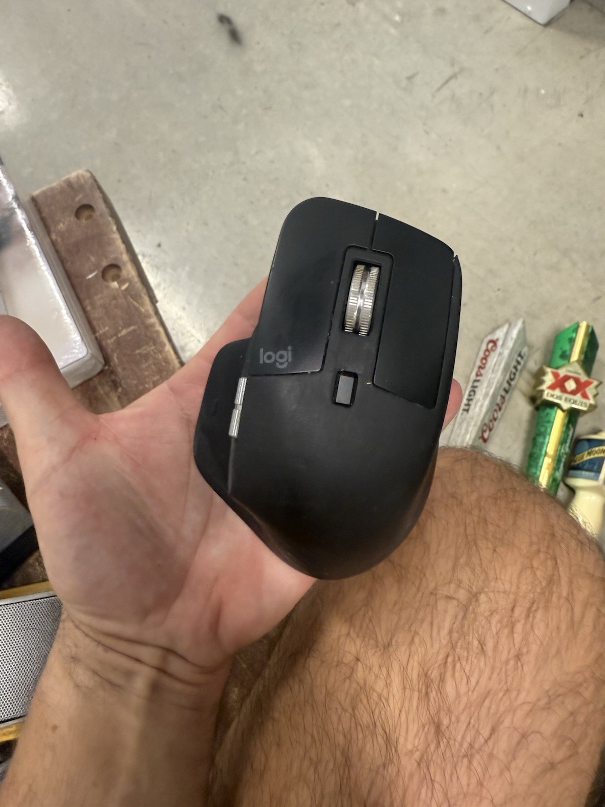 Logitech MX Master 3S bluetooth Wireless Laser Mouse Black READ (no usb dongle)