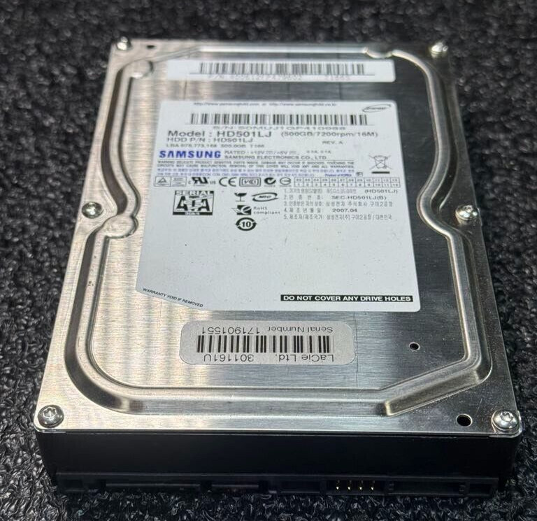 Samsung 400612FP HD501LJ 500GB 7.2K RPM 16 MB 3.0Gb/s SATA HDD 3.5″
