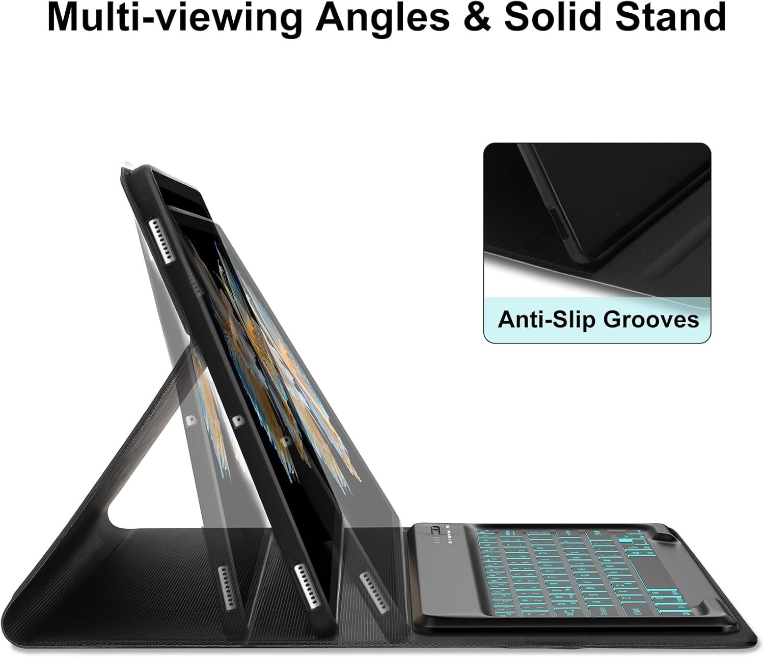 Galaxy Tab S10 Ultra/S9 Ultra/S8 Ultra Keyboard Case 14.6 inch, 7-Color Backl…