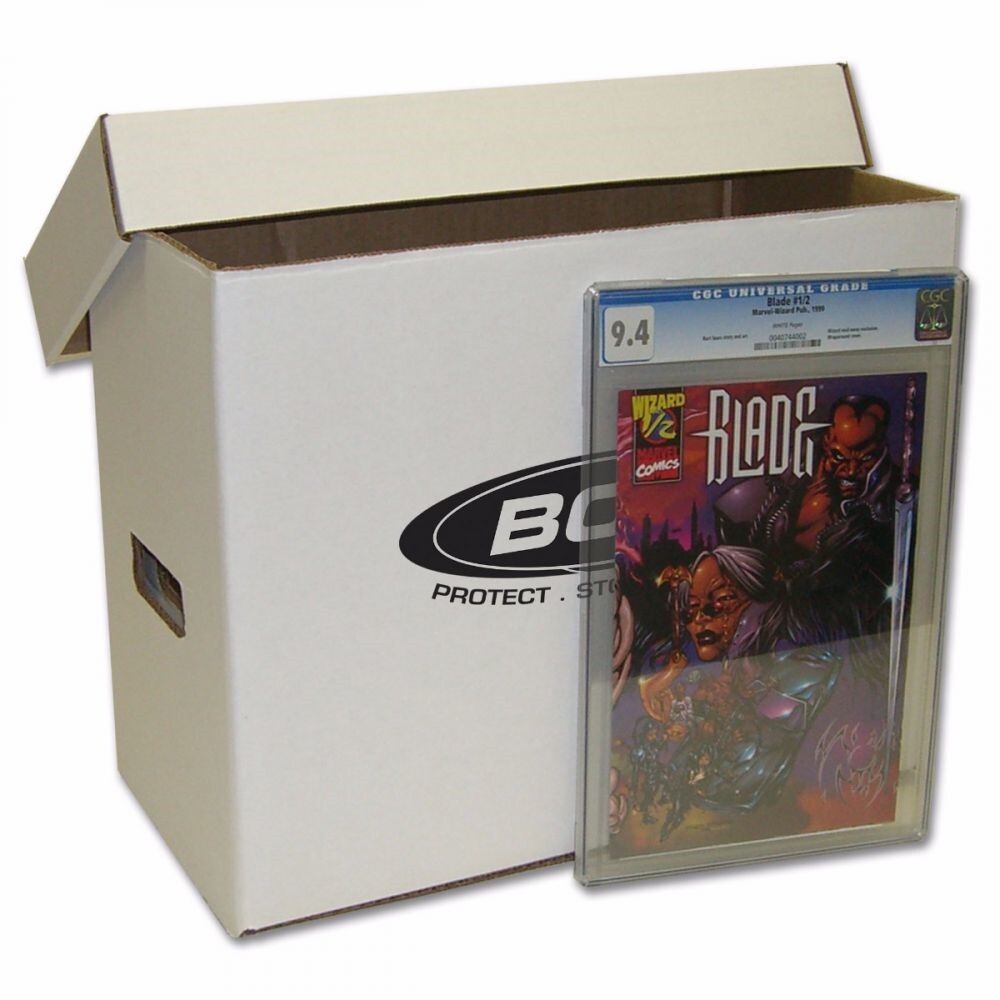 BCW Graded Comic Book Storage Box Double Thickness Hold 35 40 CGC Slab Long Term