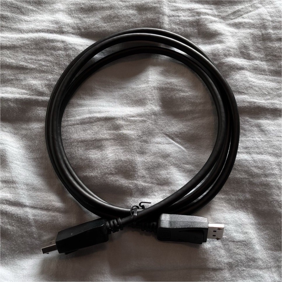 DisplayPort Male to Male Cable Black 1:1 Connection Split/Duplication None Type