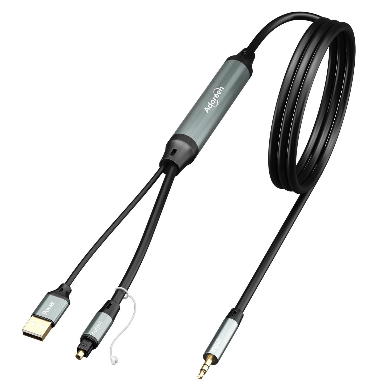 Unidirectional 1/8″ 3.5mm AUX Input SPDIF Toslink Optical Cable Adoreen 6ft
