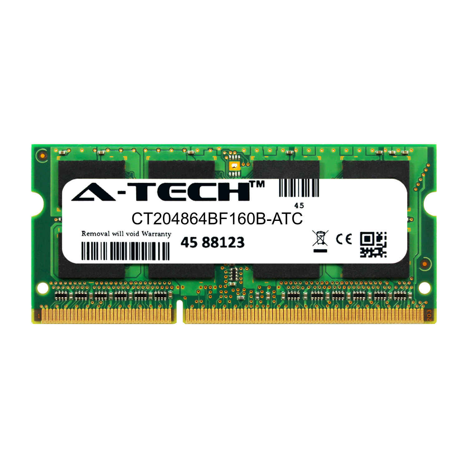16GB DDR3 PC3-12800 SODIMM (Crucial CT204864BF160B Equivalent) Memory RAM