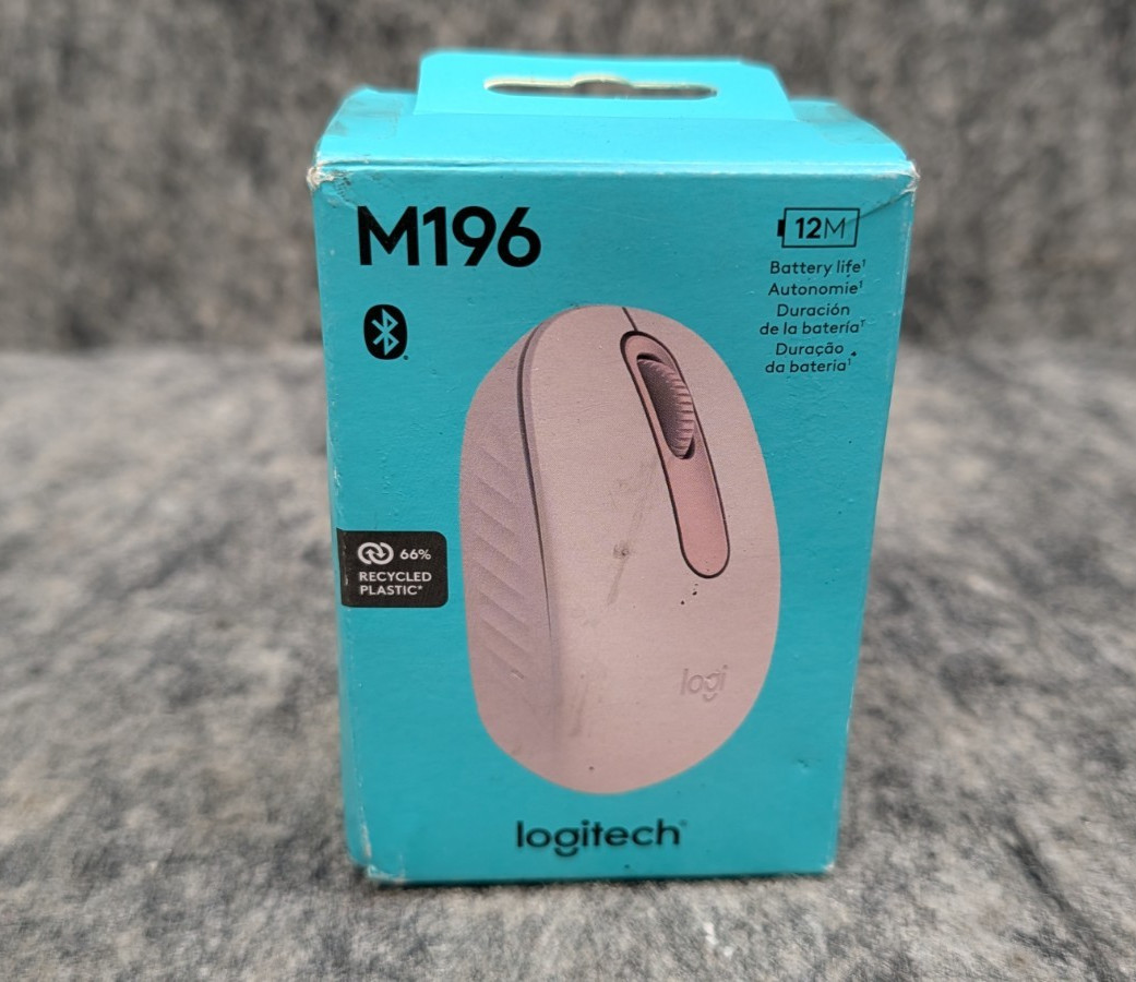 Logitech – M196 Lightweight Bluetooth Wireless Optical Mouse Compact 3-Button
