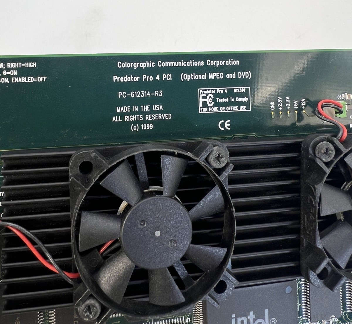 Colorgraphic Predator Pro 4 PCI Graphics Card Intel i740 Optional MPEG DVD