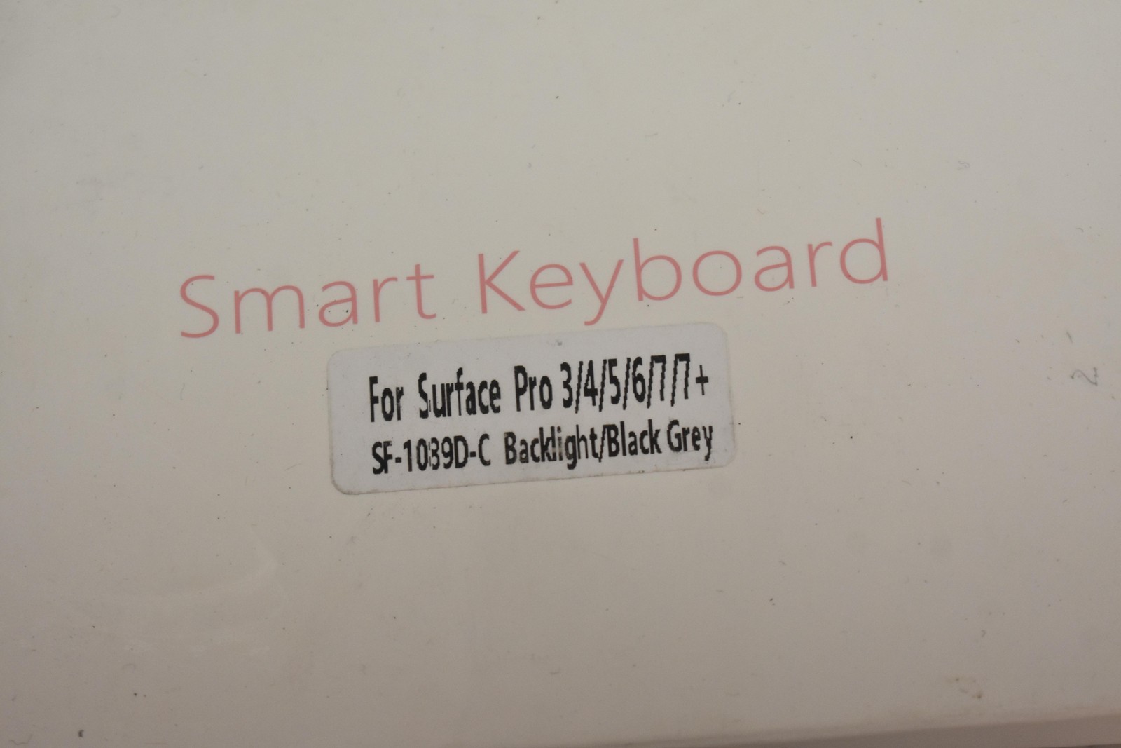 SF-1039D-C Smart Keyboard Dock For Surface Pro 3 4 5 6 7 7+ Backlit Black