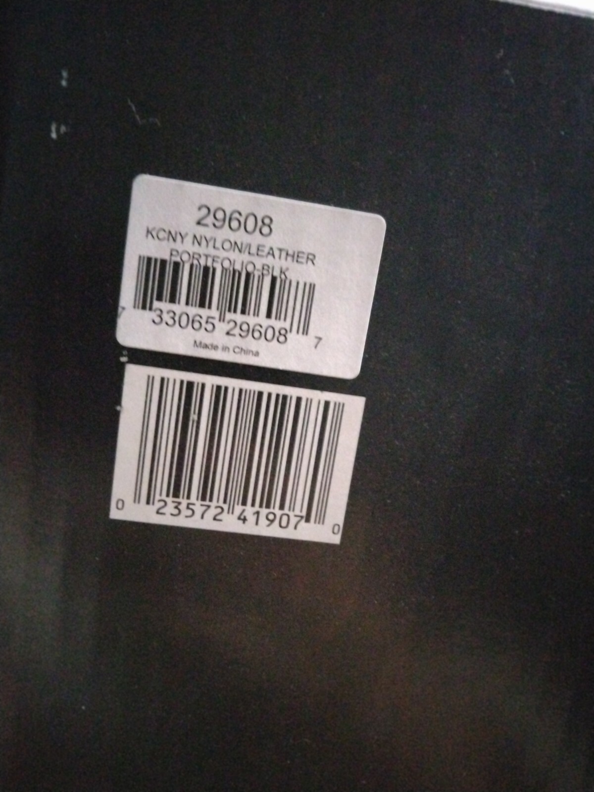 Kenneth Cole New York expandable portfolio computer case nylon leather black new