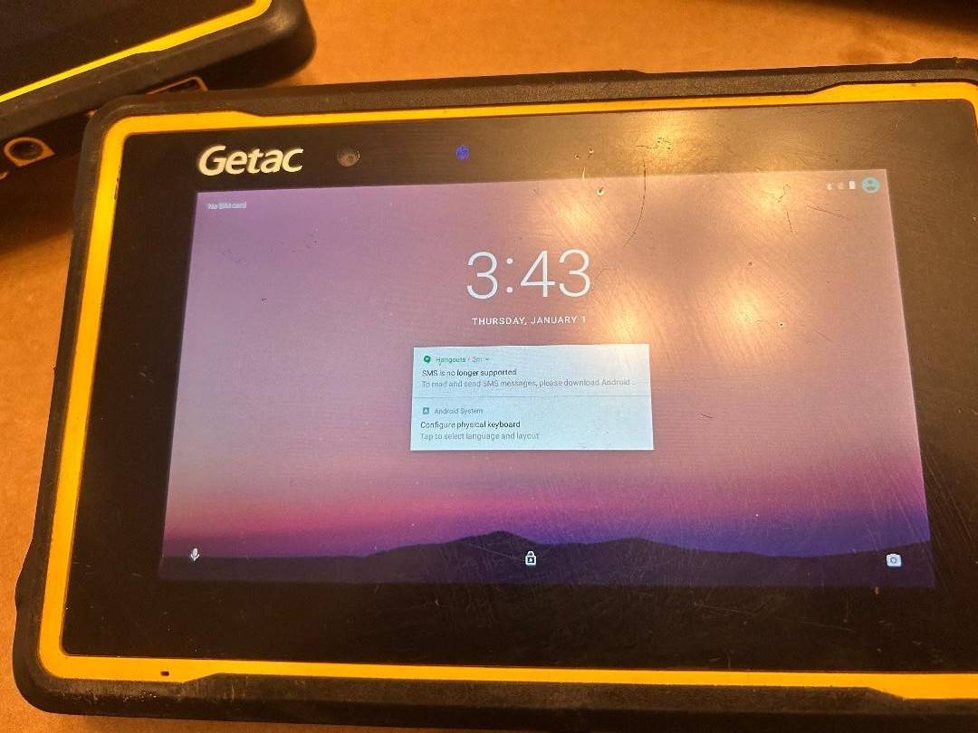Qty.3 Getac ZX70 Intel ATOM X5 Rugged Android 16GB Tablet