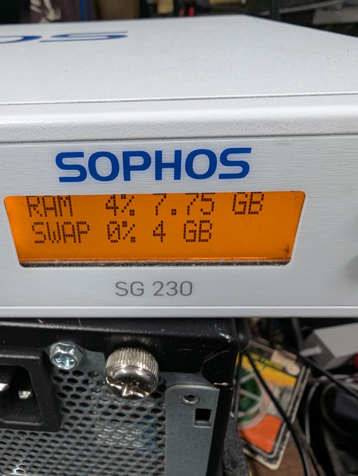 Sophos SG 230 REV.1 Firewall Security Appliance Hardware Boots Up