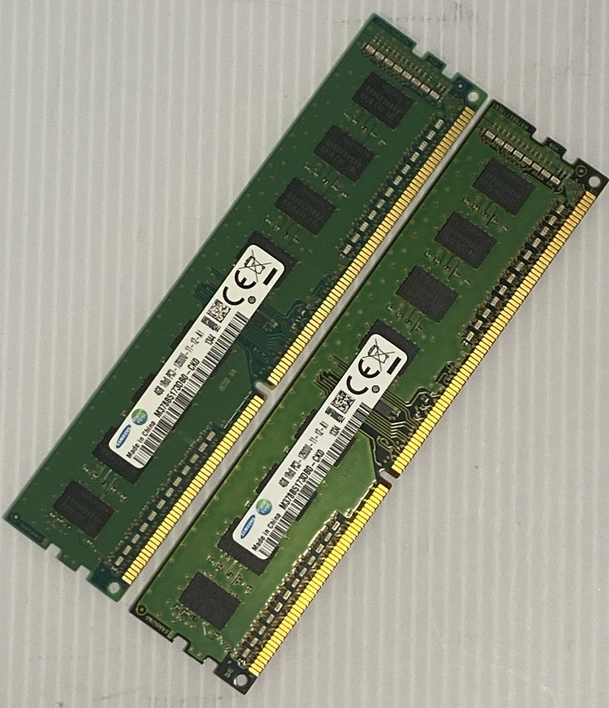 LOT OF 2 Samsung 4GB 1Rx8 PC3-12800U-11-12-A1 Unbuffered Memory M378B5173DB0-CK0