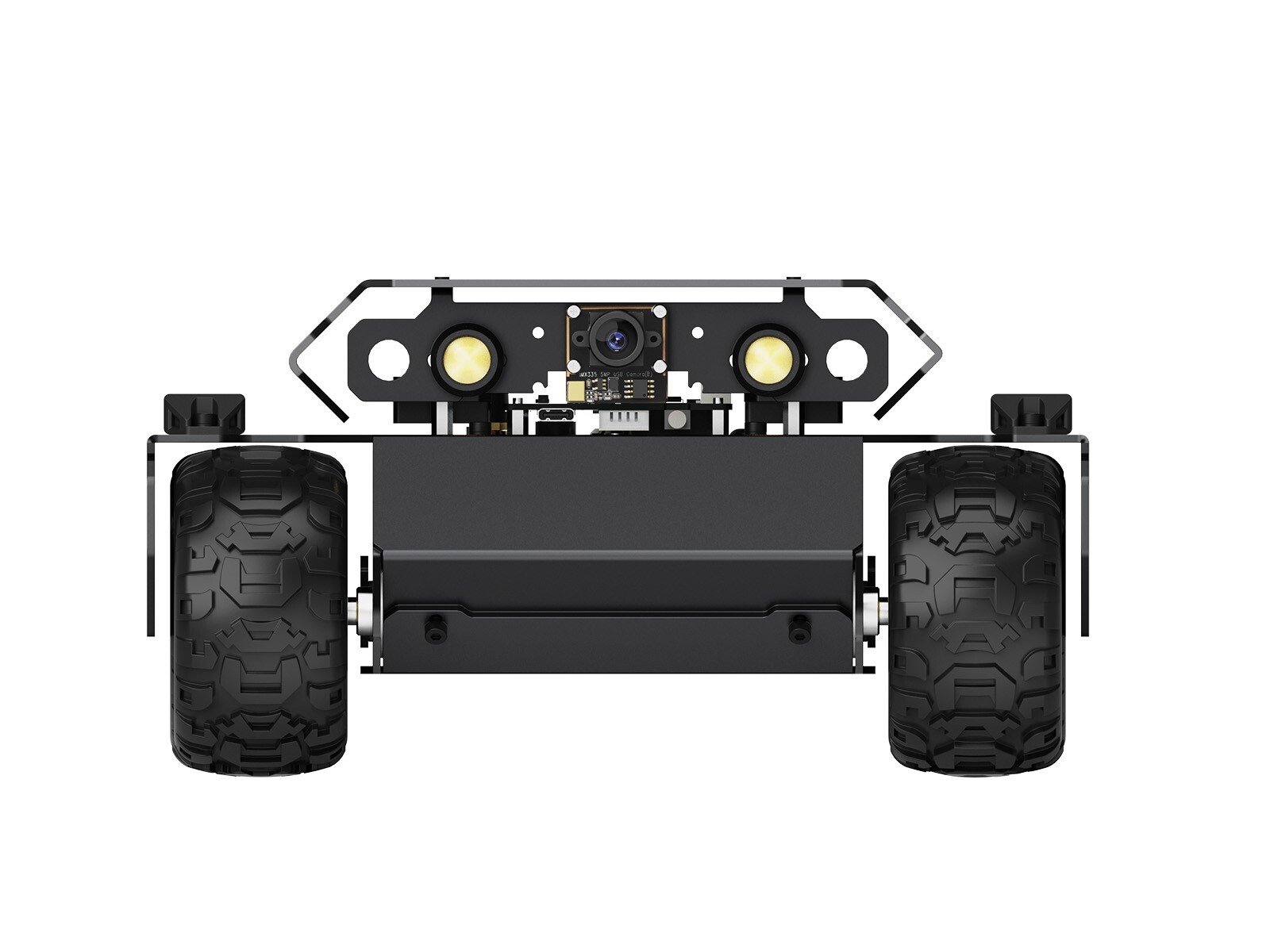 Waveshare UGV Rover Open-source 6 Wheels 4WD AI Robot Dual controllers All-metal