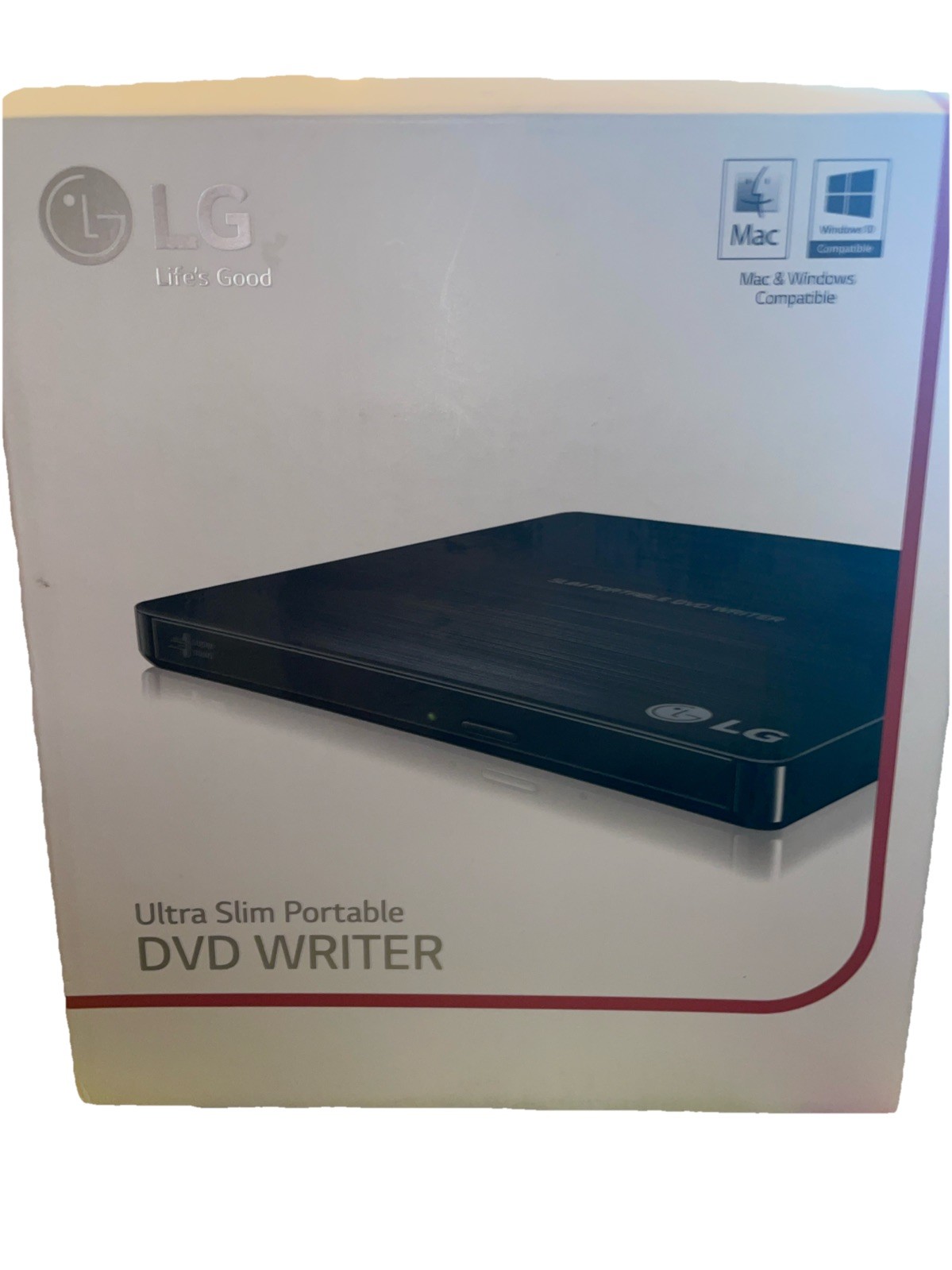 LG-8X/24X-GP55EX70-ULTRA SLIM PORTABLE DVD WRITER-CYBERLINK-USB-MAC/WINDOWS-NEW
