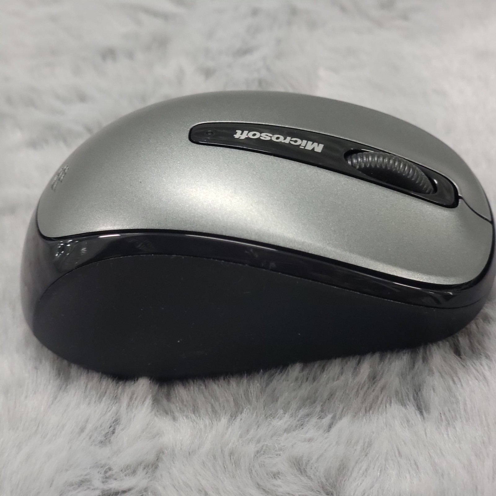 Microsoft Wireless Mobile Mouse 3500 Model 1427 Black Gray with Dongle Tested
