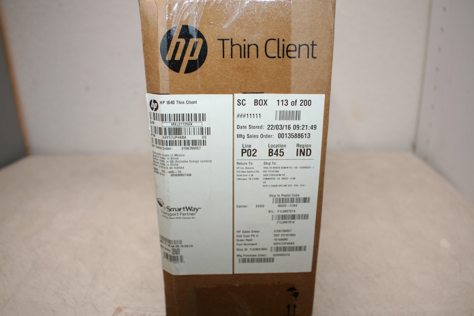 NEW HP T640 Thin Client Ryzen R1505G 2.40GHz 16GB 256GF WIFI/BT HP ThinPro OS