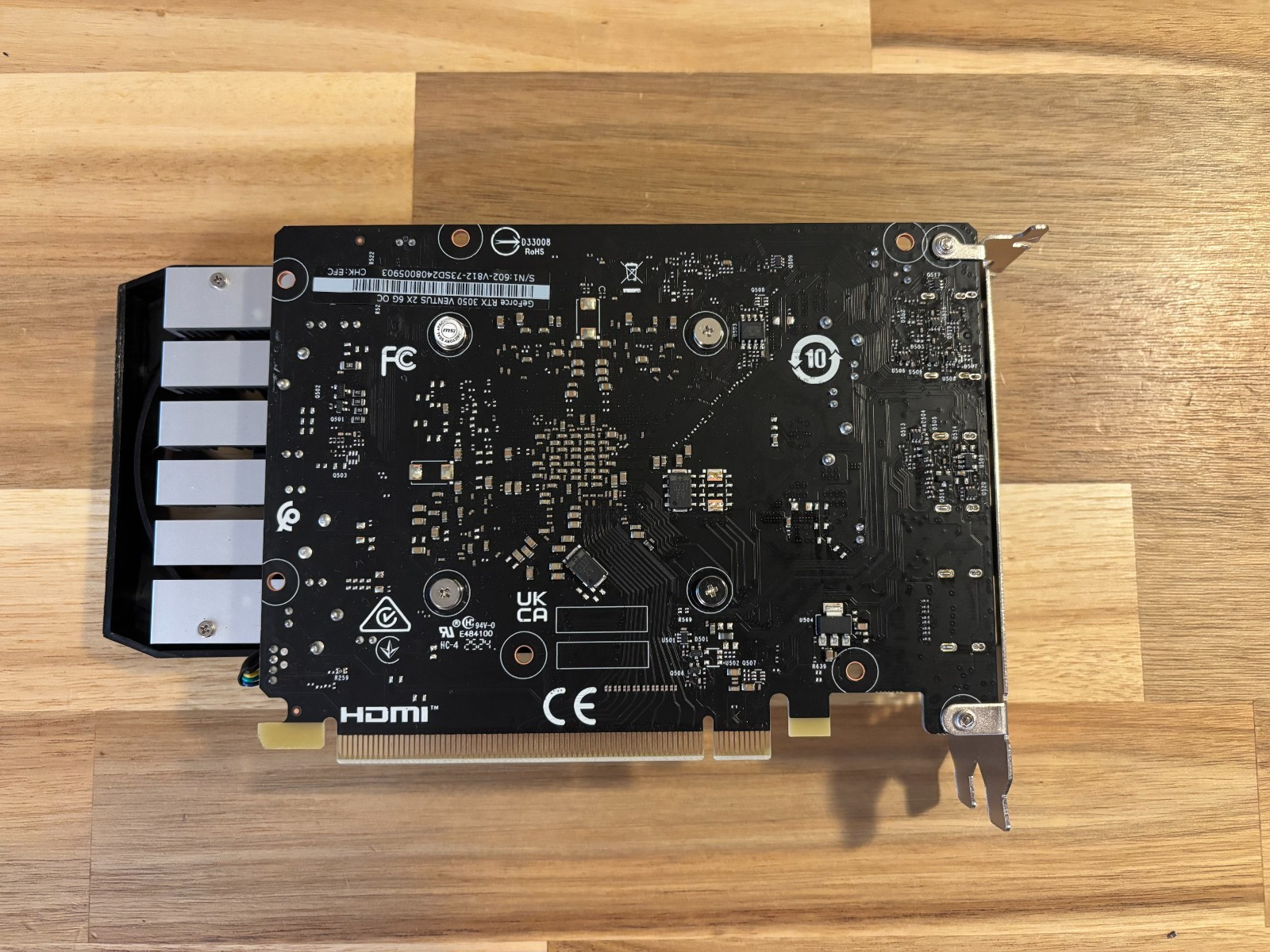 MSI GeForce Nvidia RTX 3050 VENTUS 2X OC 6GB GDDR6 Graphics Card G3050V2X6C