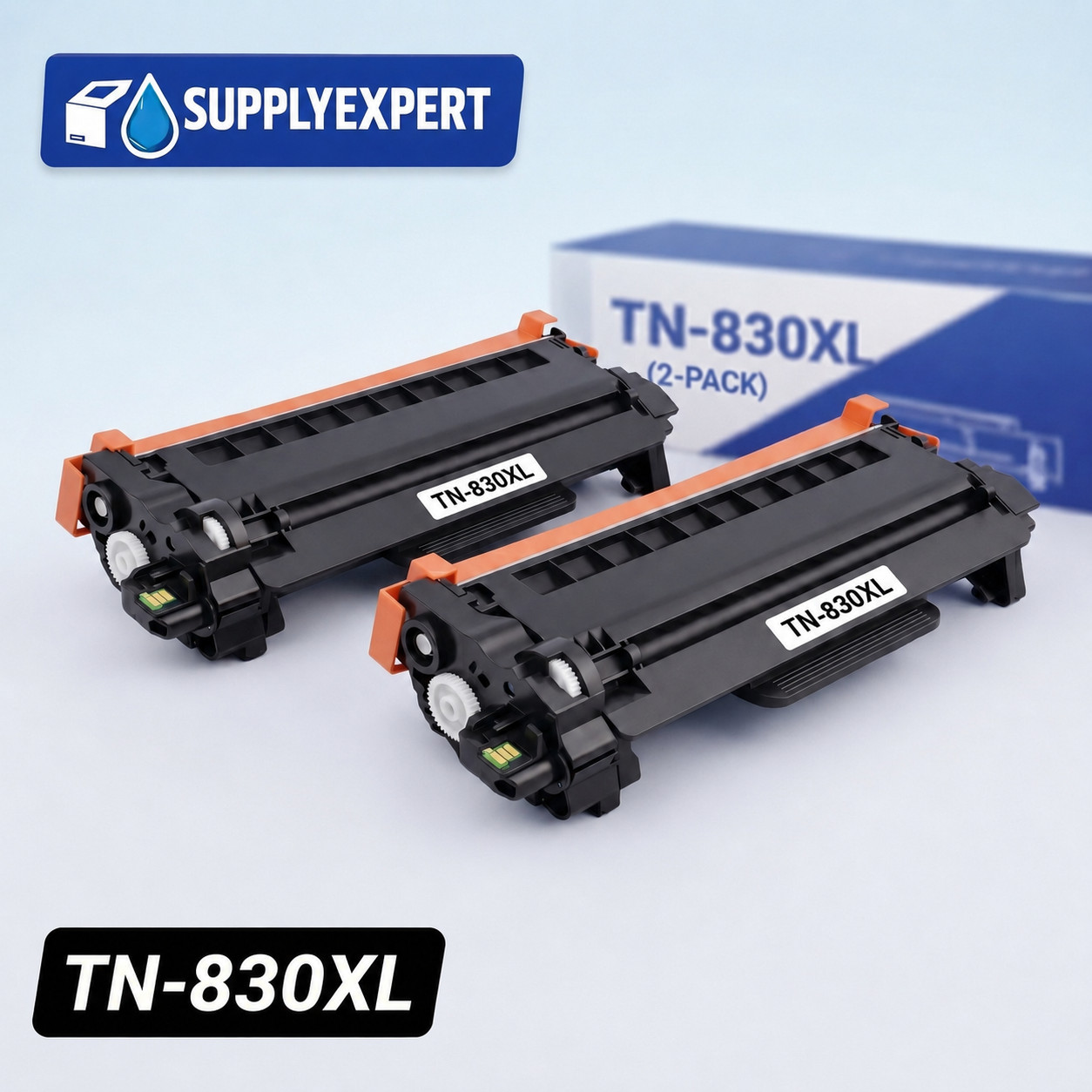 2PK Compatible TN830 Toner for Brother DCP-L2640DW HL-L2405W MFC-L2820DW