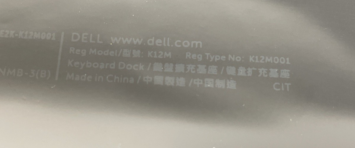 NEW Dell Latitude 11 K12M Keyboard Dock – Black