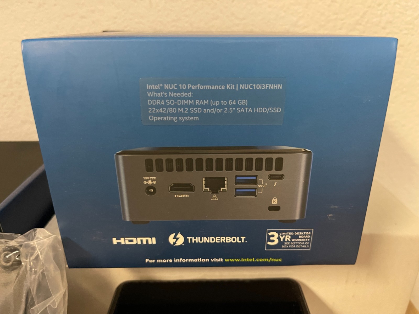 Intel NUC10i3FNH (Barebones, No RAM/SSD/OS) – barely used, tested, Retail Box