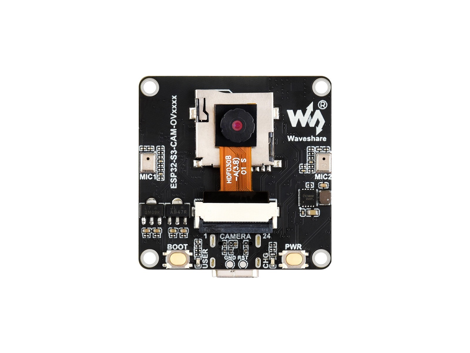 Waveshare ESP32-S3 AIoT Camera Development Board, Audio Input And Output Module