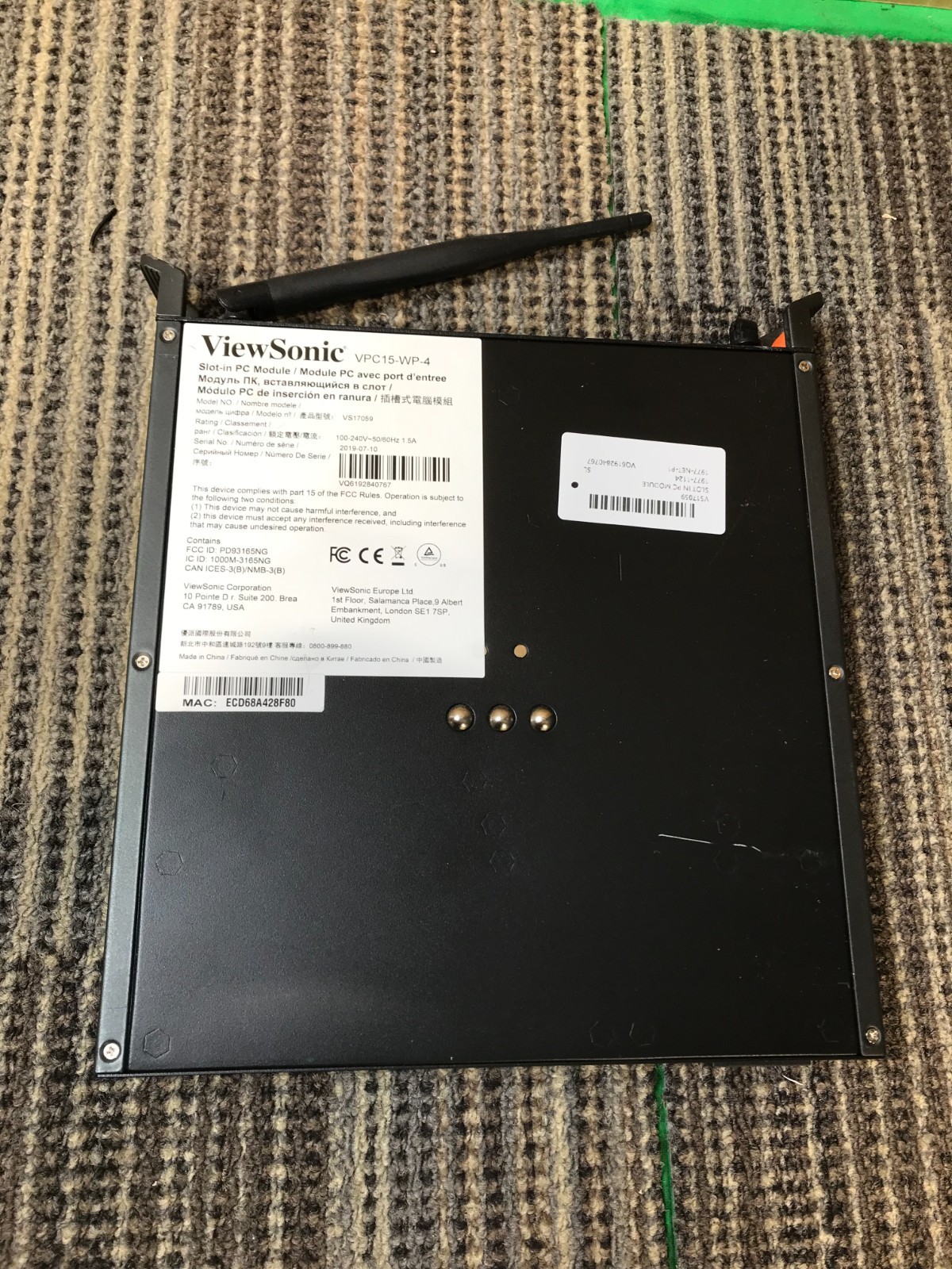 Viewsonic VPC15-WP-4 Single Board Computer no OS*