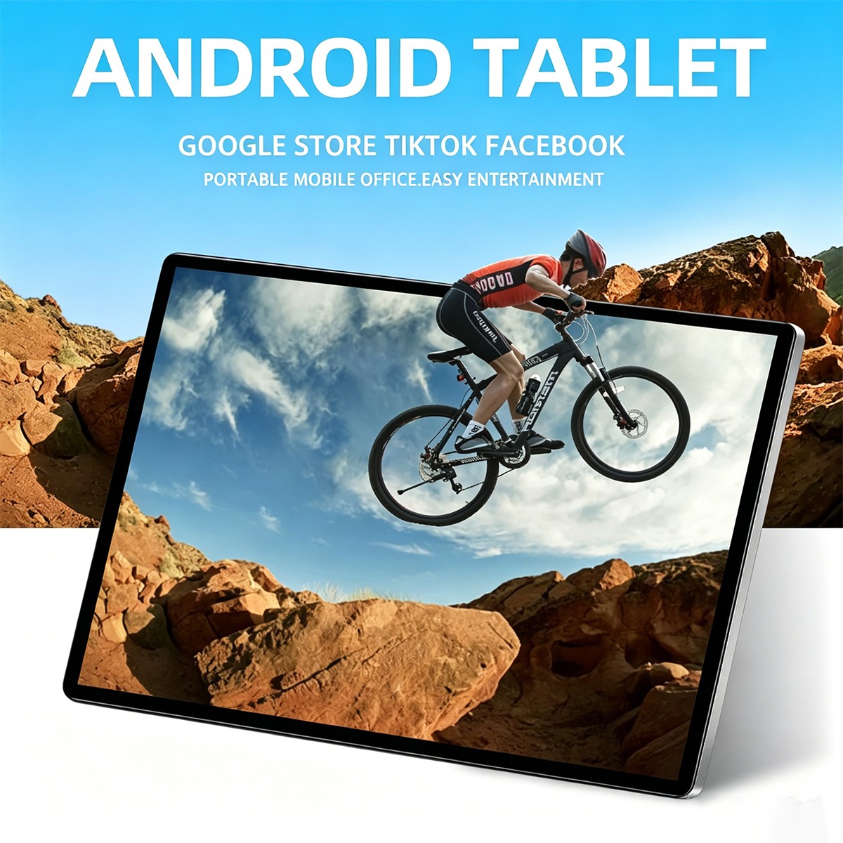 Tablet PC Android 15 Tablet 16GB RAM 256GB ROM 10.1 Inch Tablet 8-core 8800mAh