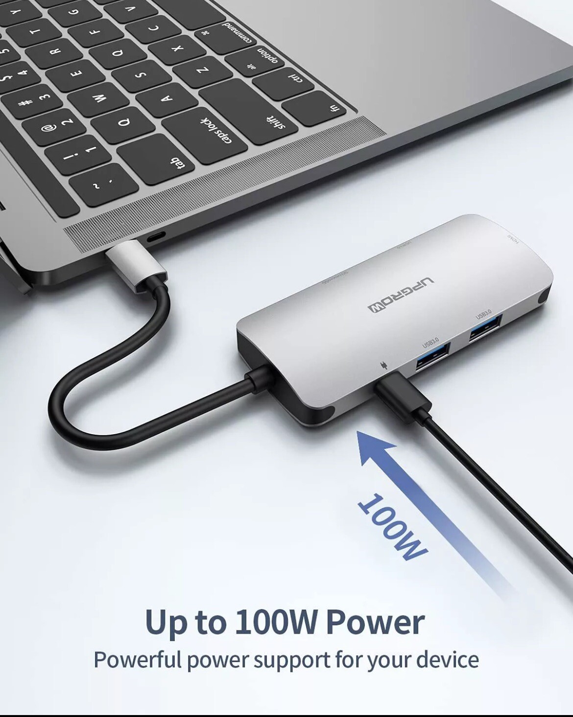 USB C Hub 7in1 MacBook Pro Adapter USB C Dongle, 4K HDMI USB3.0 SD/TF Card Re…