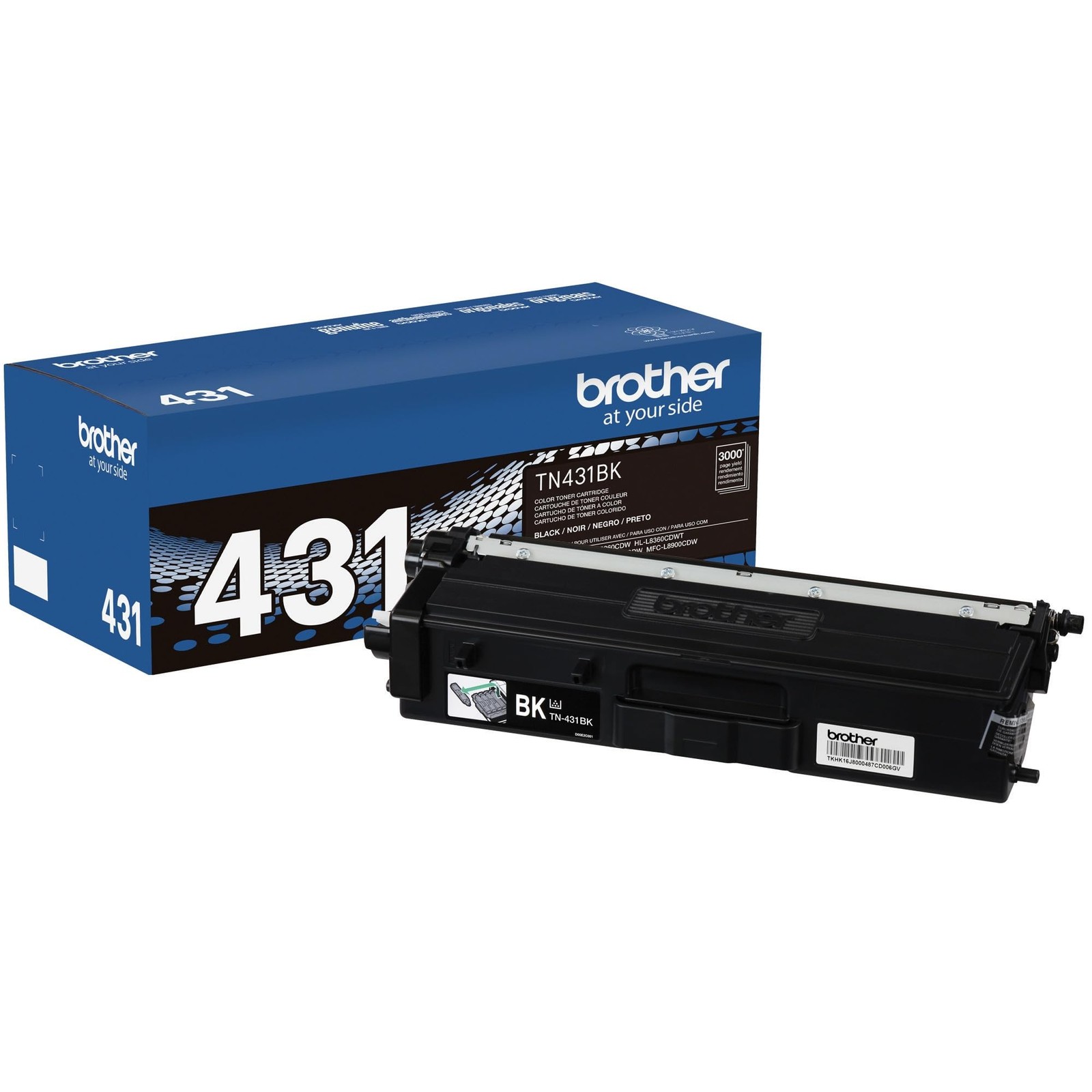 Printer TN431BK Standard Yield Toner-Retail Packaging , Black