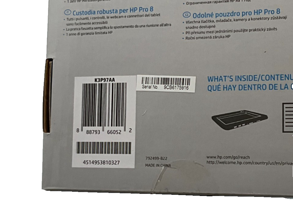 LOT OF 10 NEW HP Pro Slate 8 Tablet G1 Rugged Case K3P97AA