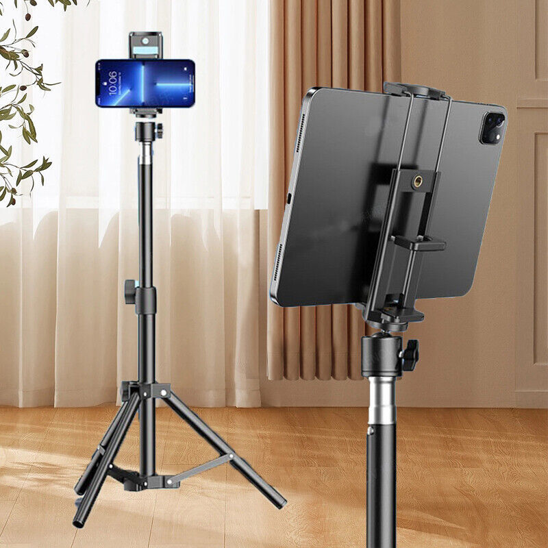 47.2″ Tablet Floor Tripod Stand Adjustable Height For 7″-11″ ipad iPhone Galaxy