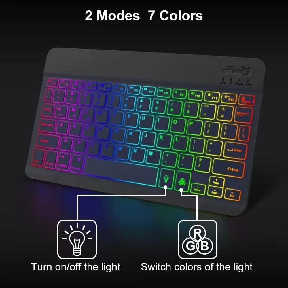 Ultra-Slim Lightweight Bluetooth Keyboard and Mouse Portable Mini Wireless