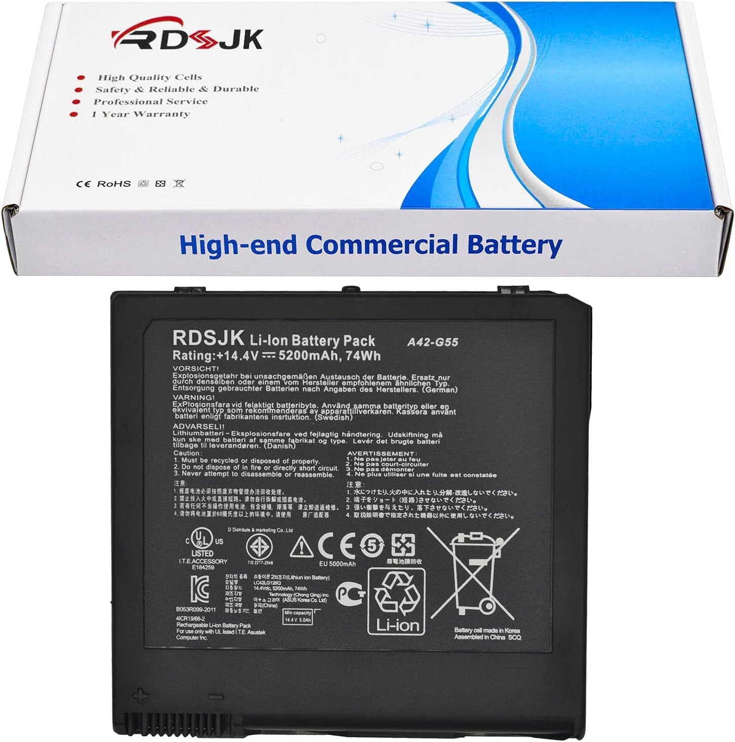 A42 G55 Laptop Battery for Asus G55 G55V G55VW G55VM DH71 G55VM DS71 G55VM ES71