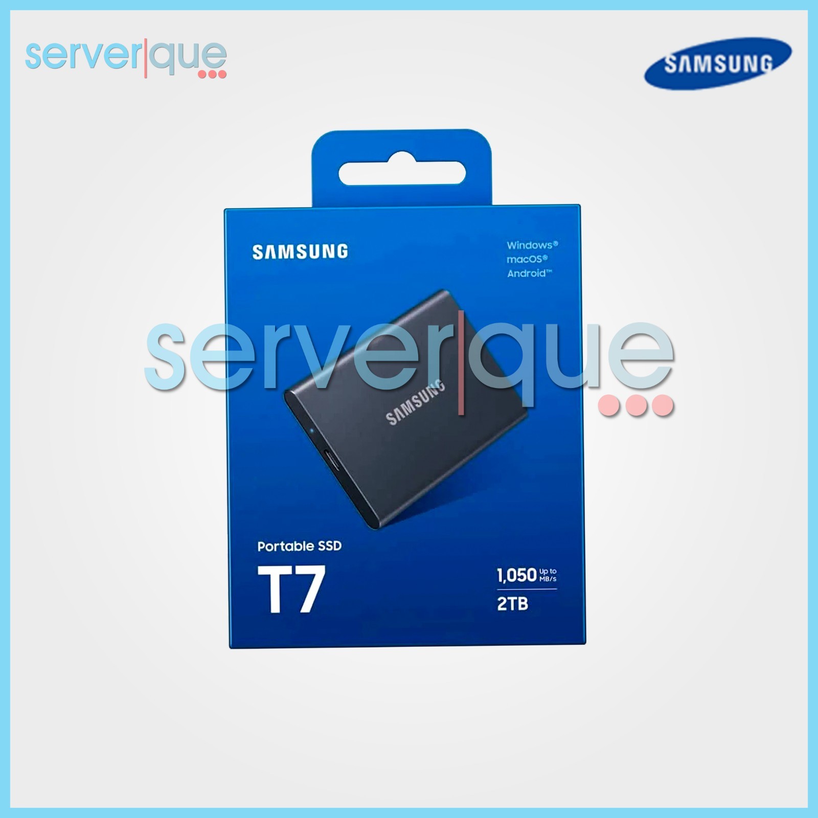 Samsung MU-PC2T0T T7 2TB USB 3.2 Gen2 External Portable Solid State Drive “NEW”