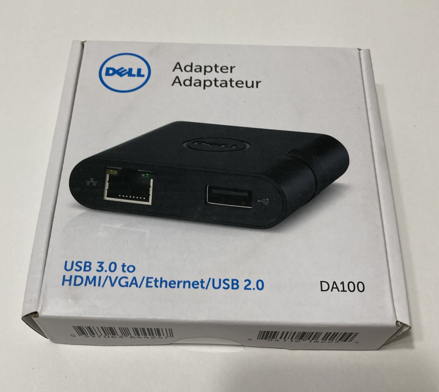 Dell DA100 USB 3.0 to HDMI VGA Ethernet USB Adapter Dongle – Brand New