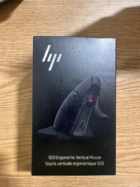 New HP 920 Ergonomic Vertical Wireless Mouse 6H1A4AA#ABA Genuine USA Seller