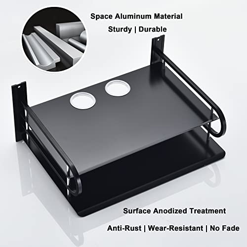 Floating Shelves for AV Devices, Small 11.81 x 8.27 inch 2 Layers – 1 Piece