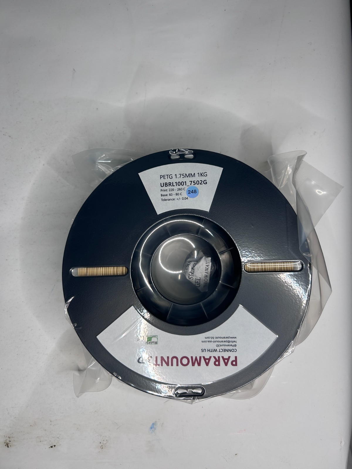 Paramount 3D PETG Filament Skin Universal Beige 1.75mm 1KG New Sealed Spool