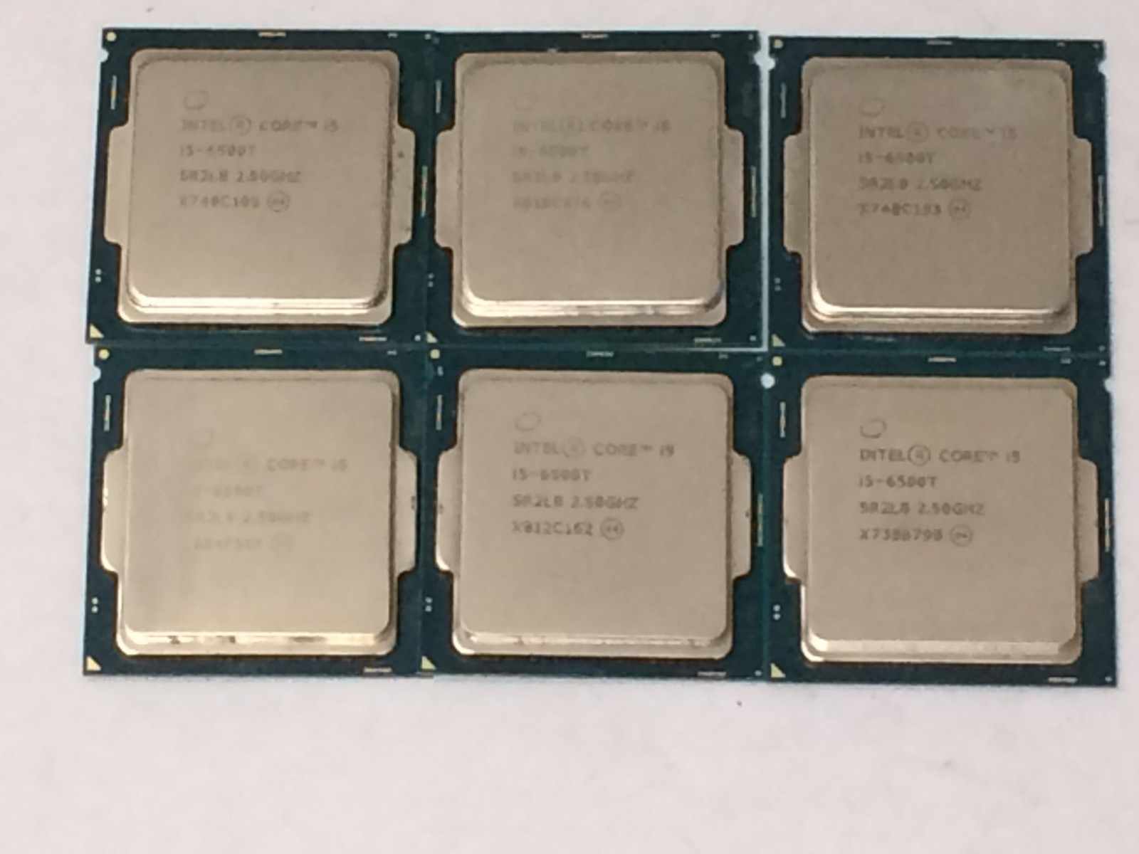 Lot of Six Intel Core i5-6500T 4-Core 2.50 GHz CPU SR2L8
