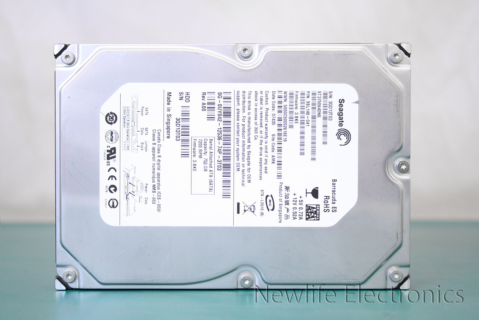 HP ST3750640NS 750GB 7,200 RPM 3.5 in. SATA HDD