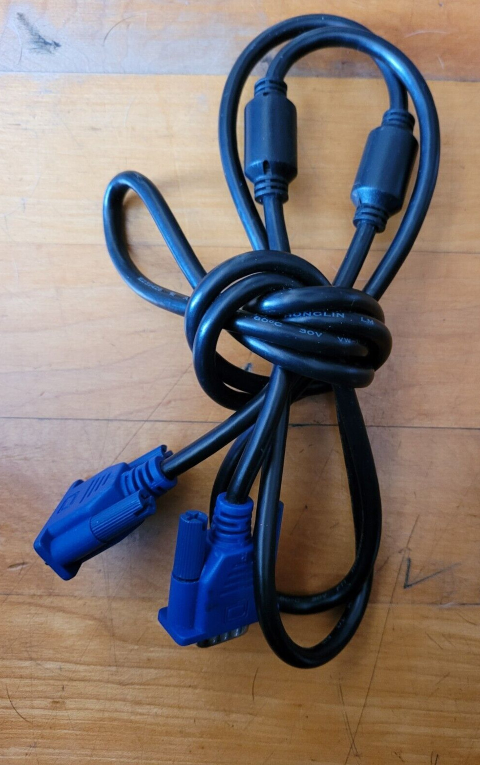 VGA SVGA 5ft. Cable Adapter Male to Male LCD PC TV