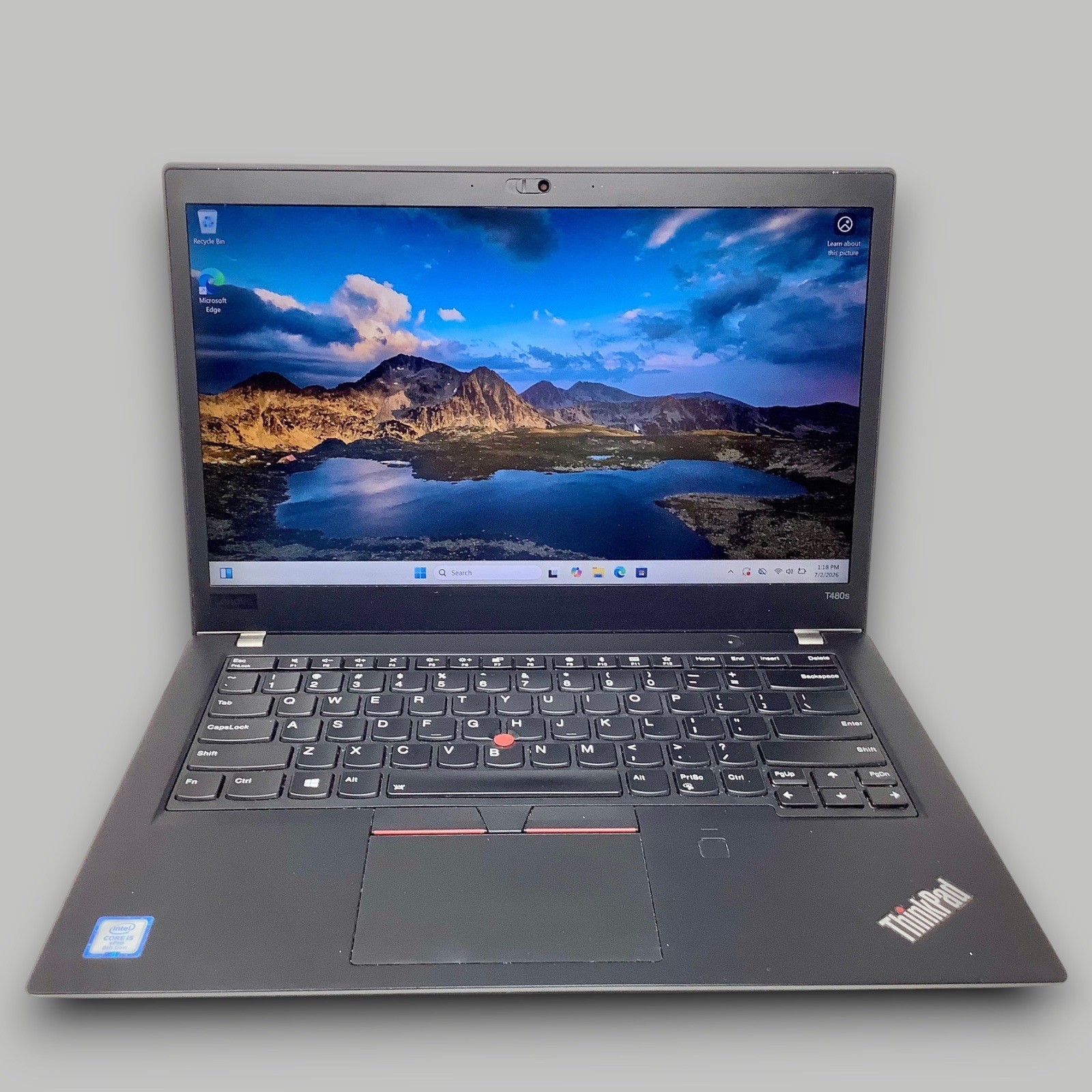 Lenovo ThinkPad T480s 14” Intel i5-8350u 1.70GHz 512GB SSD 8GB RAM W11P 20L8