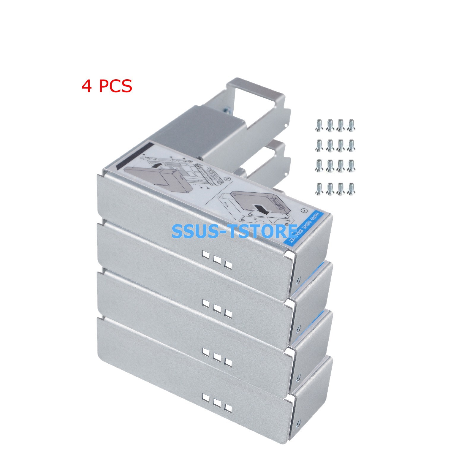 4X 3.5″ to 2.5″ Adapter Bracket 9W8C4 Y004G For Dell F238F KG1CH Caddy R730 R720