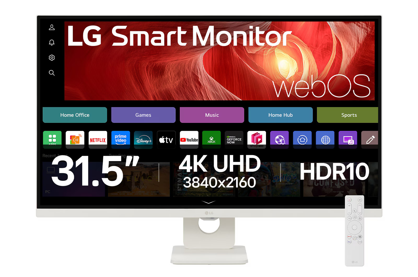 LG 32U721SA-W 31.5″ 4K UHD Smart Monitor webOS USB-C HDR