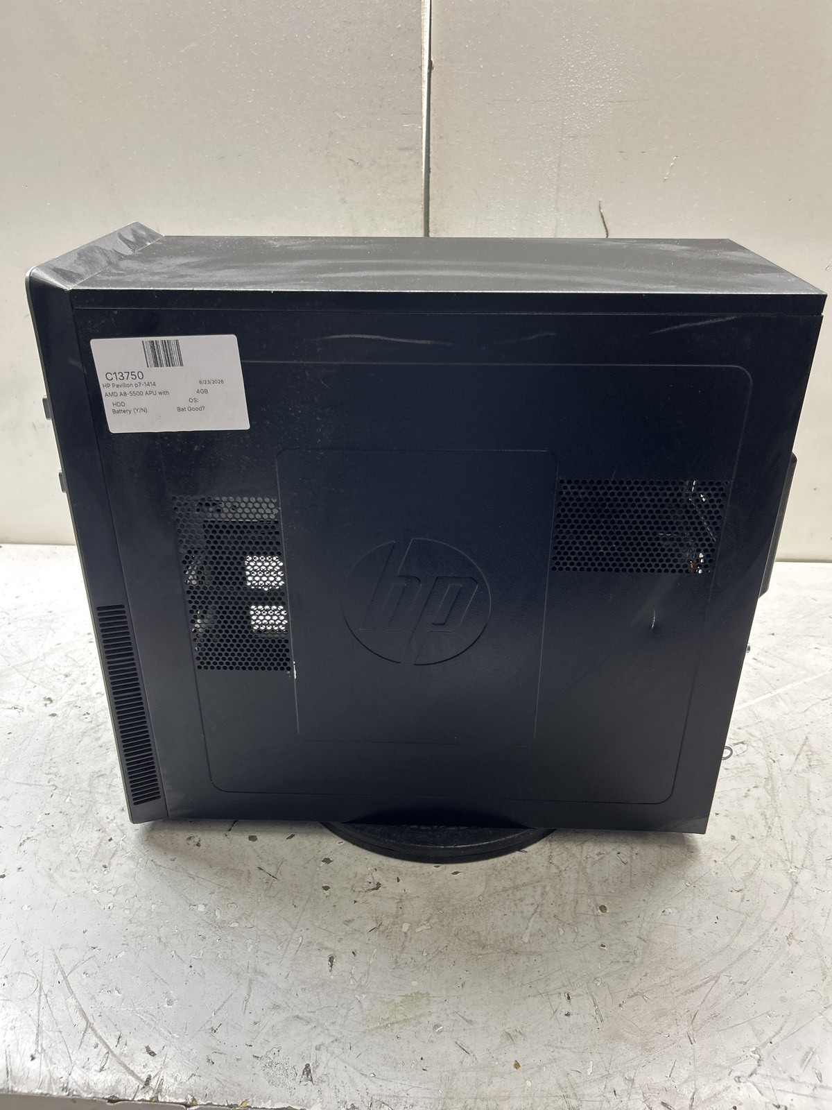 HP Pavilion p7-1414 AMD A8-5500 APU with Radeon HD Graphics 3200MHz 4GB NO HDD