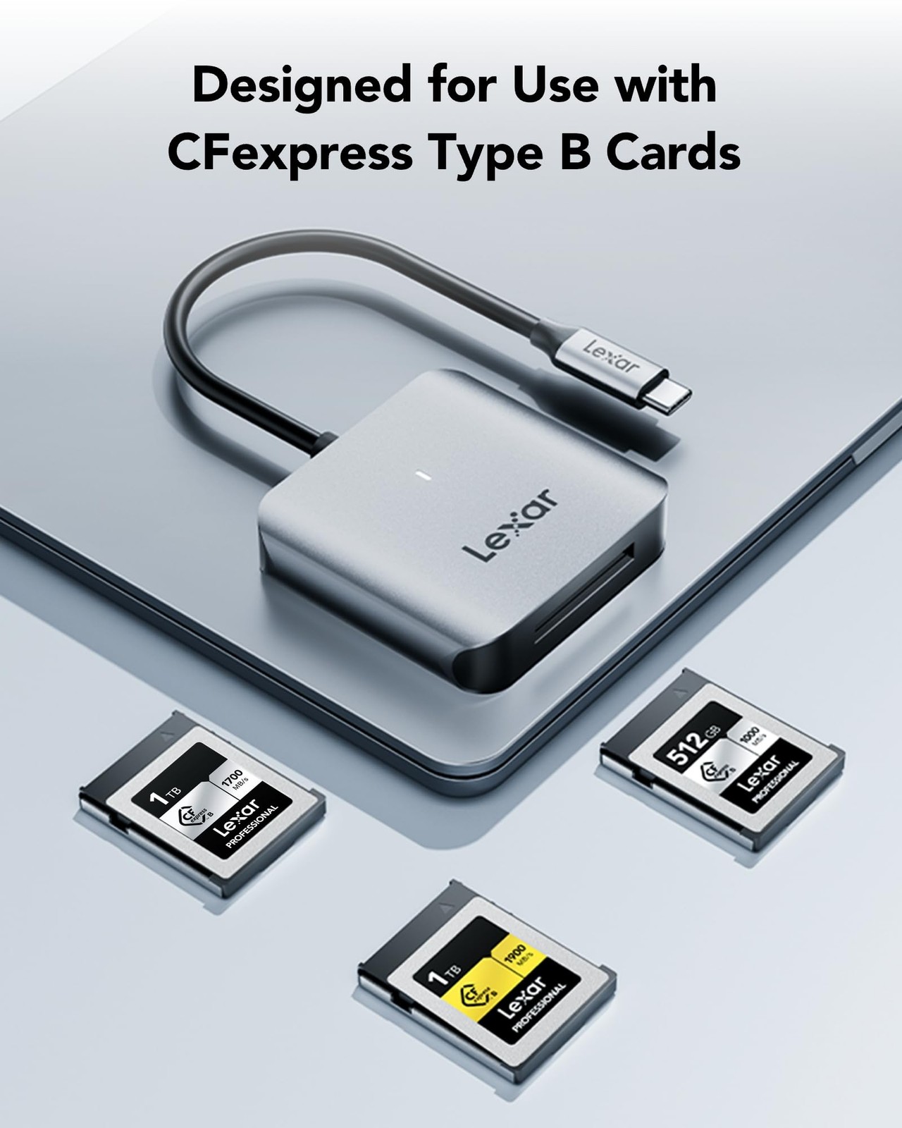 RW510 CFexpress Type B Card Reader, Up to 10Gbps, USB 3.2 Gen 2 CF Memory Car…