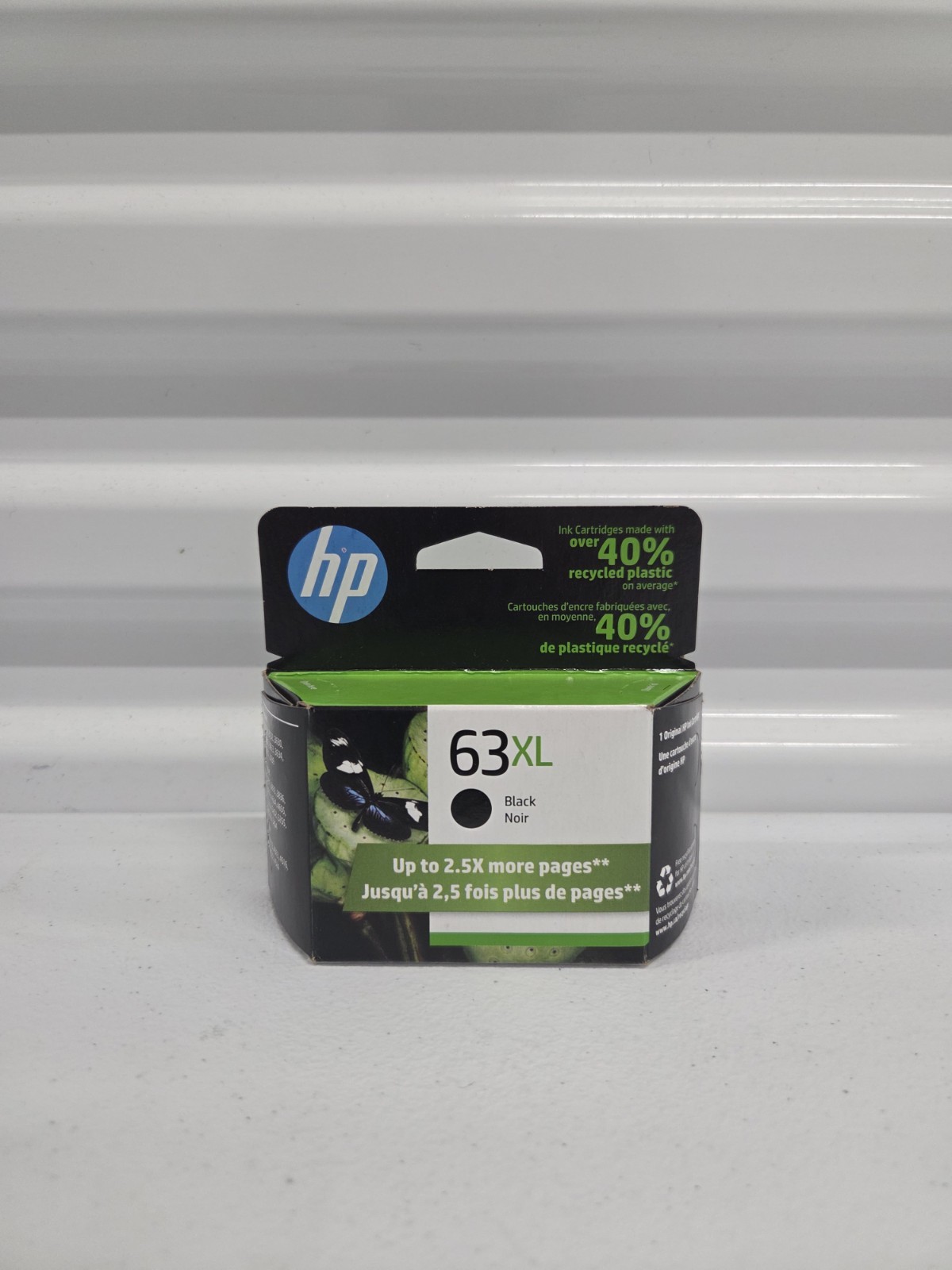 ​Genuine HP 63XL Black Ink Cartridge High Yield – F6U64AN – Brand New OEM Sealed