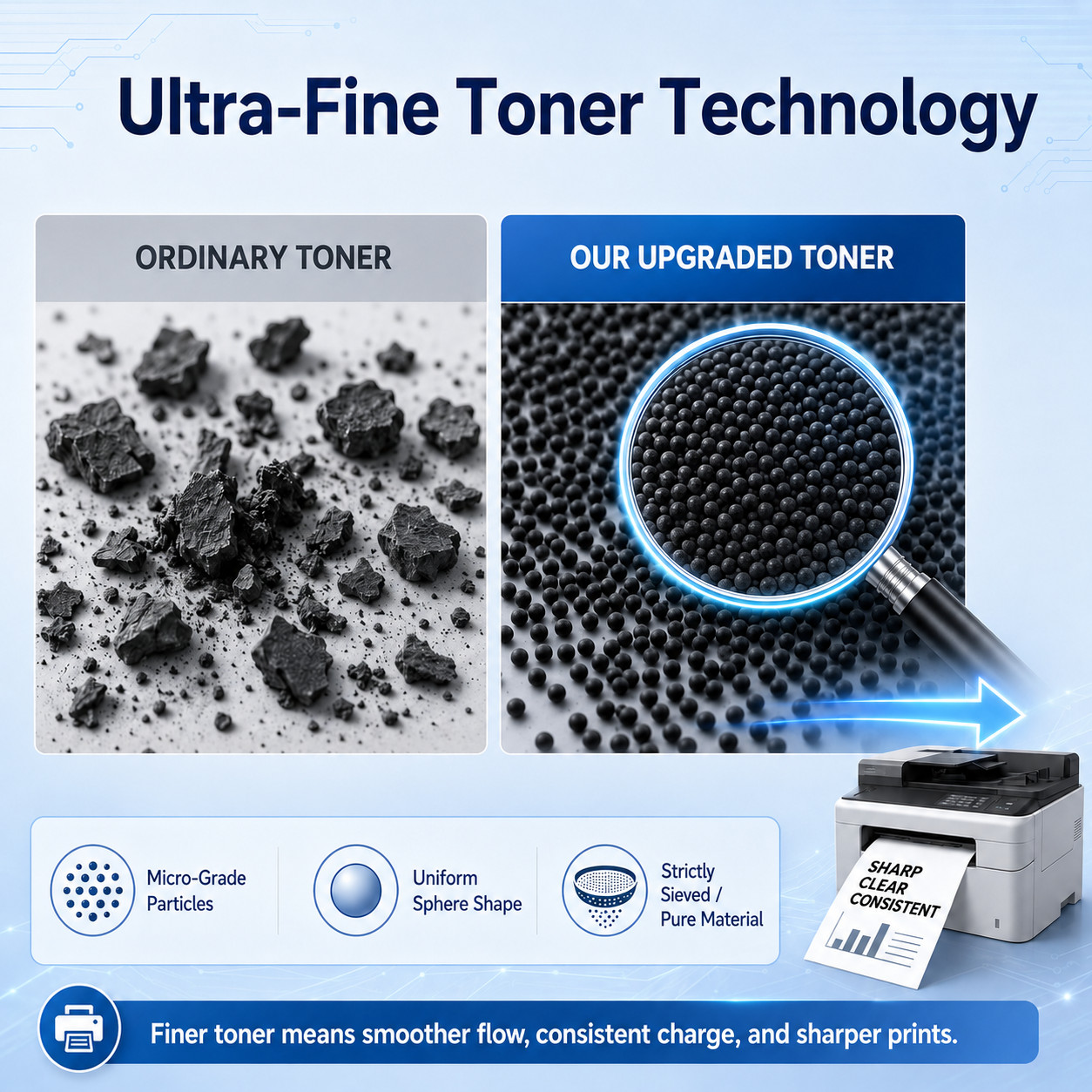 1PK High Yield TN660/TN630 Toner for Brother HL-L2380DW MFC-L2700DW Black