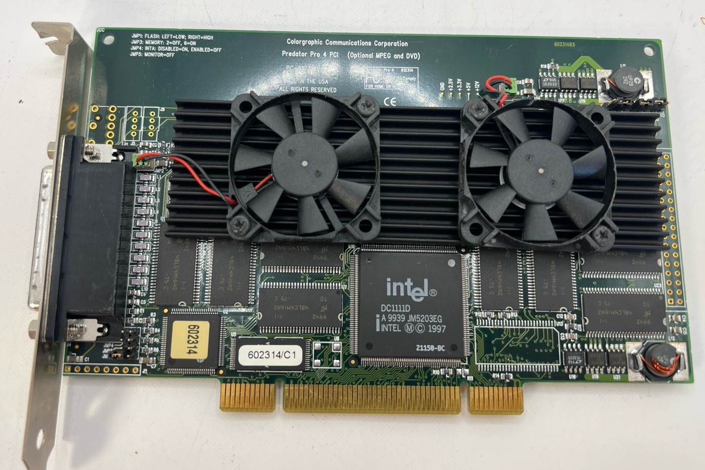 Colorgraphic Predator Pro 4 PCI Graphics Card Intel i740 Optional MPEG DVD
