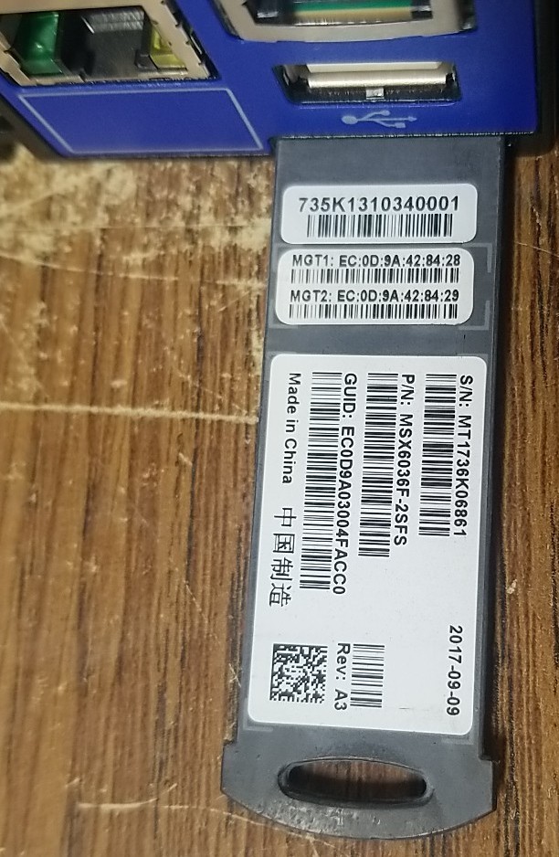 Mellanox SX6036 36 Port Managed 56 Gigabit FDR Infiniband 40 Gig Ethernet Switch
