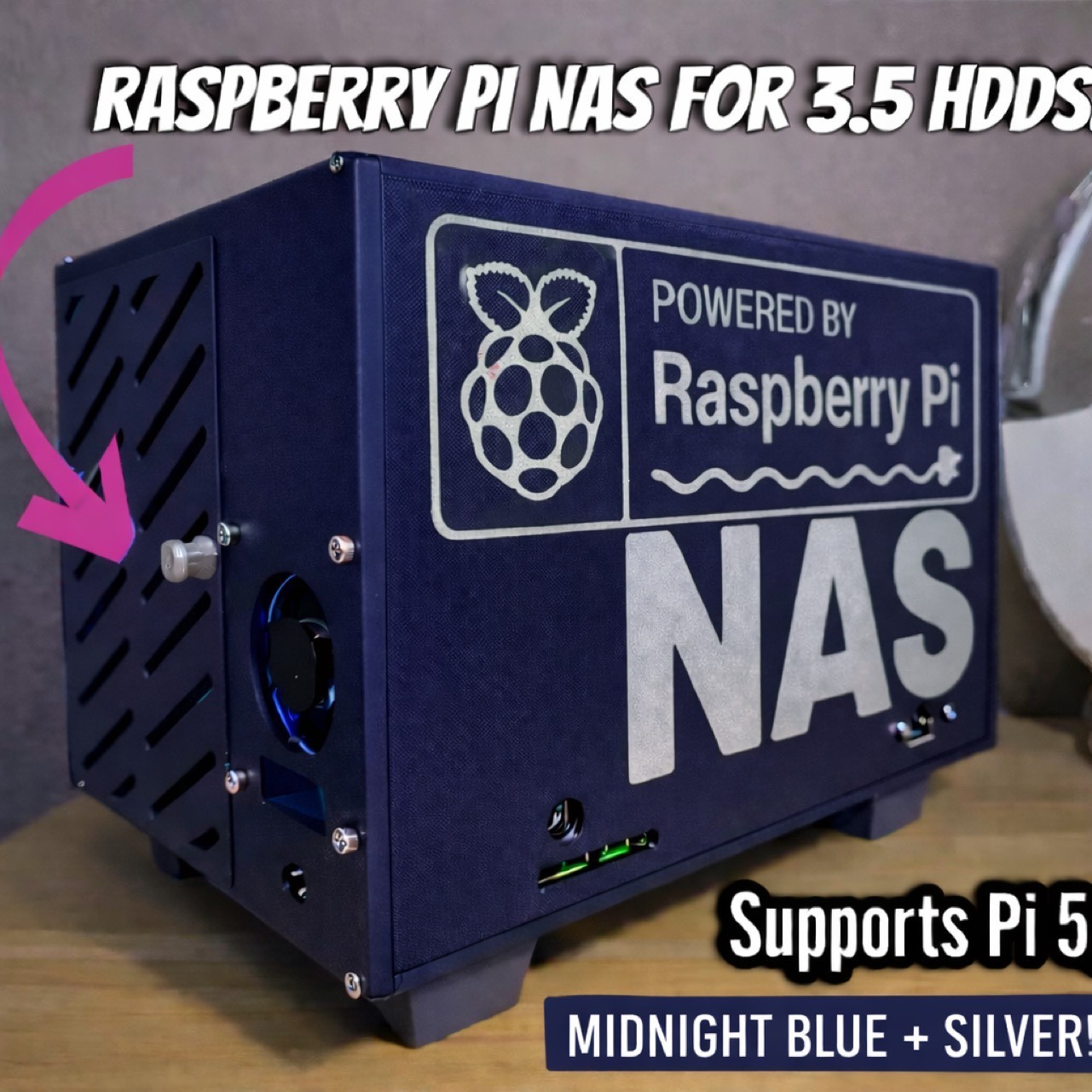 Raspberry pi 5 & pi 3 pi 4 NAS case